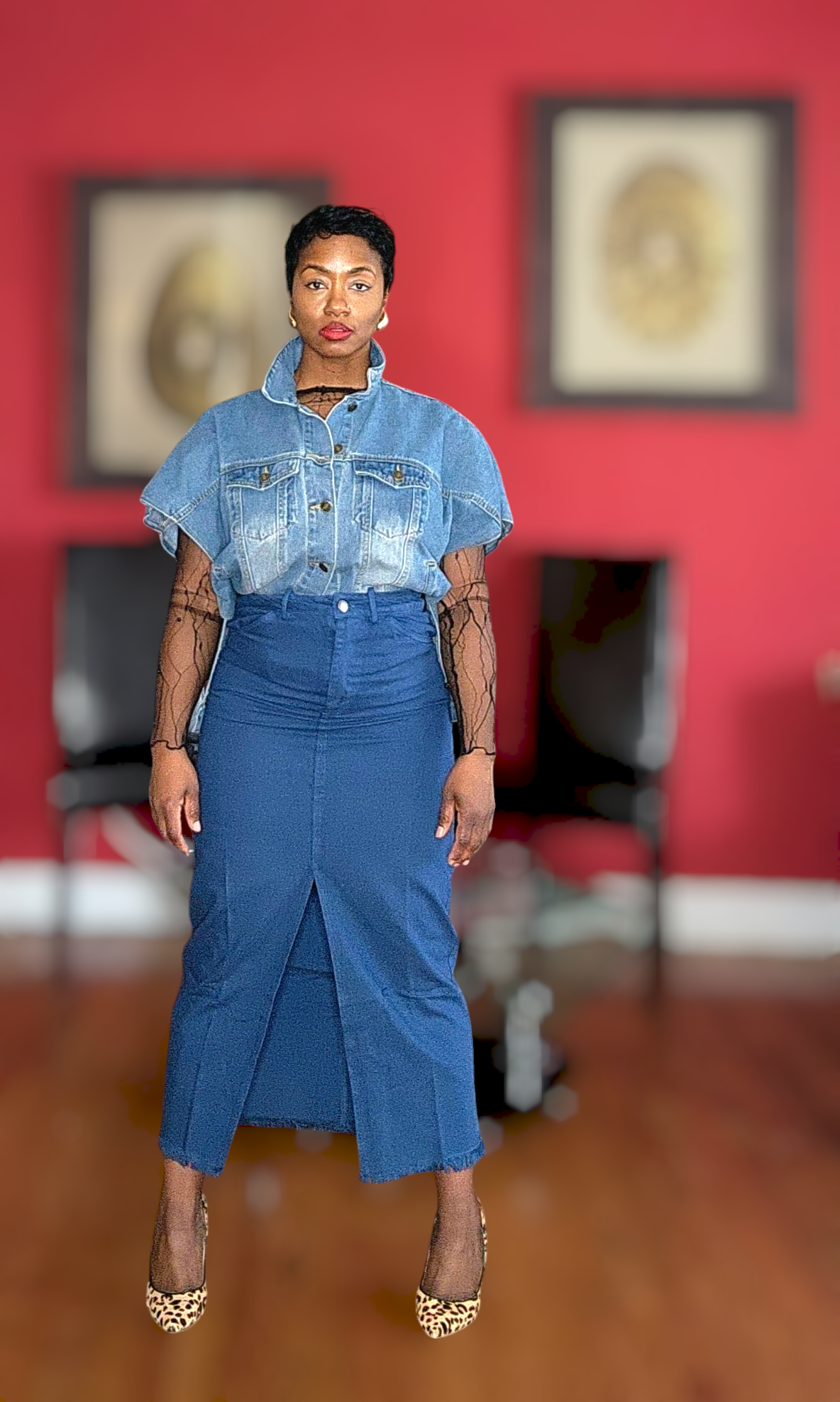 To Jean or Not to Jean Maxi Skirt