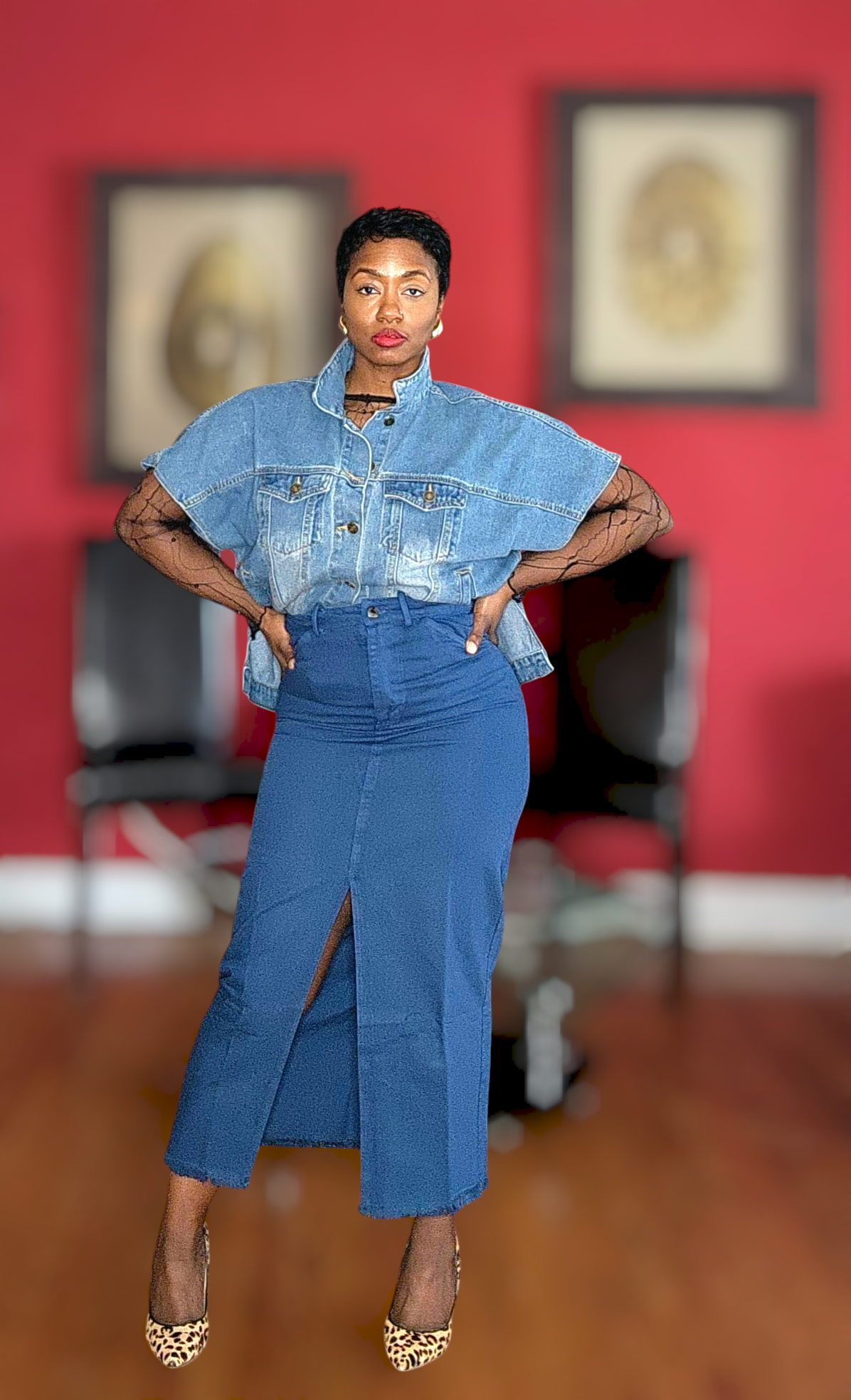 To Jean or Not to Jean Maxi Skirt