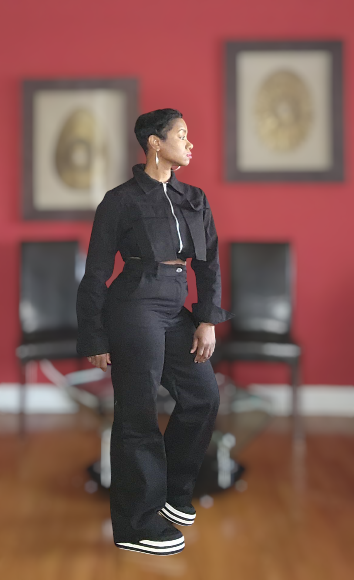 Crop Jacket Cargo Set